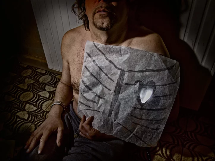  a strange heart in this photograph,
